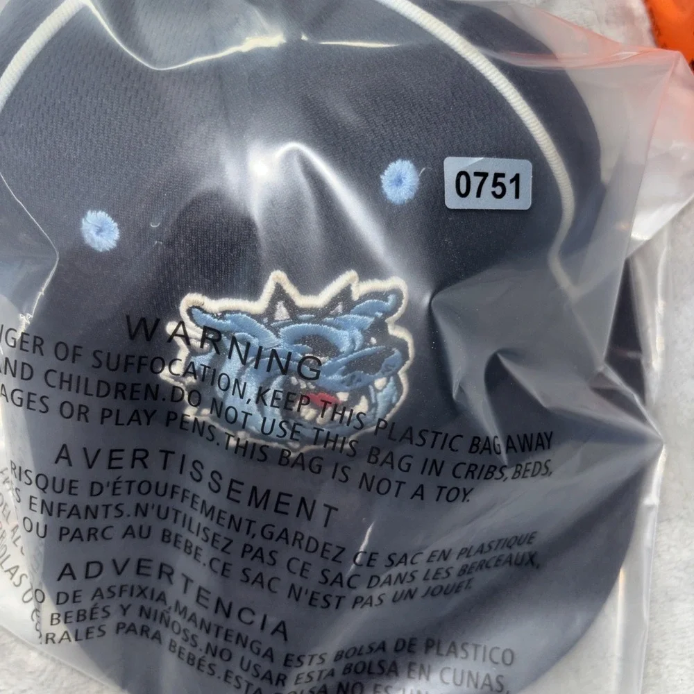 Tri-City Bulldogs Sport-Tek Flexfit Cool Dry Poly Block‎ Mesh Cap in navy XS/Sm
